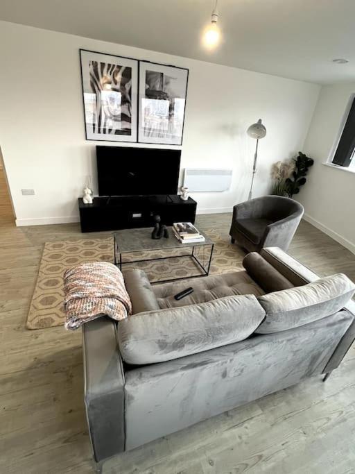 Luxurious City View Apartment In Salford Mánchester Exterior foto
